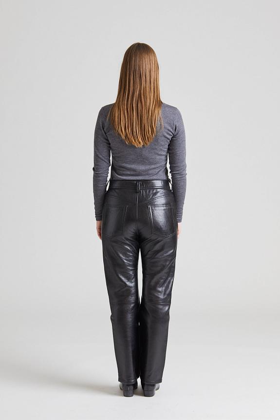 Straight Leather Pant FN-WN-TROU000654 Black | Acne Studios Straight Leather Pant FN-WN-TROU000654 Black | Acne Studios